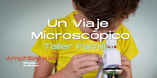 Imagen principal de Taller Un Viaje Microscópico para familias en Mercado de Motores