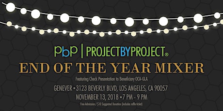 2018 PbP-LA End of Year Mixer: Check Presentation to OCA-GLA primary image