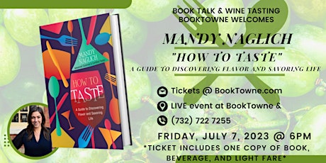 Book Talk & Wine Tasting: BookTowne Welcomes Mandy Naglich