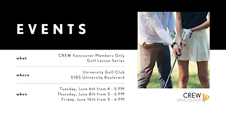 CREW Vancouver Golf Lessons