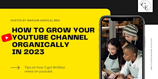 Hauptbild für HOW TO GROW YOUR YOUTUBE CHANNEL ORGANICALLY IN 2023
