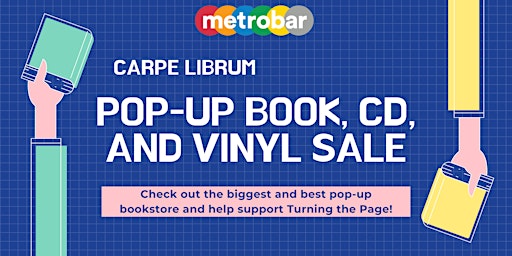 Carpe Librum: Outdoor Pop-Up Book, CD, and Vinyl Sale at metrobar primary image