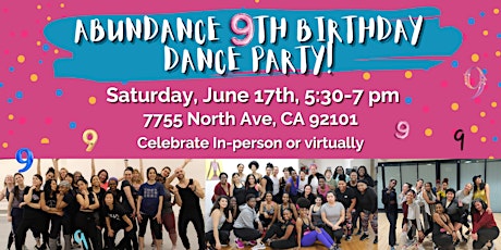 Abundance's 9th Birthday Dance Party