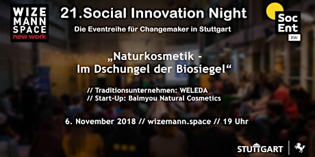 Hauptbild für 21. Social Innovation Night Stuttgart #SocInnSTR