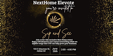 NextHome Elevate Sip and See