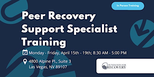 Hauptbild für Peer Recovery Support Specialist Training