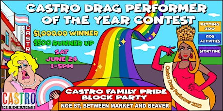 Imagem principal do evento Castro Drag Performer of the Year Contest! $1,000 Cash Prize!