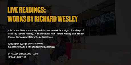 Live Readings: Celebrating Works by Playwright Richard Wesley