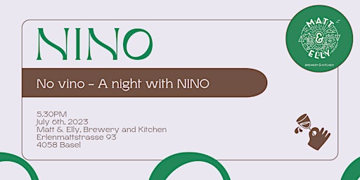No vino - A night with Nino primary image