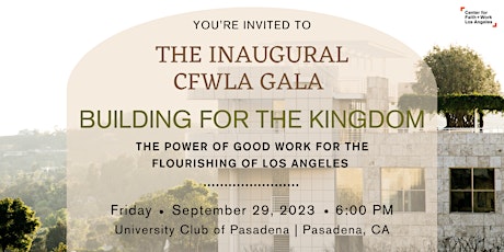 The Inaugural CFWLA Gala | Building for  the Kingdom