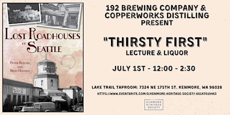 "Thirsty First" Lecture & Liquor