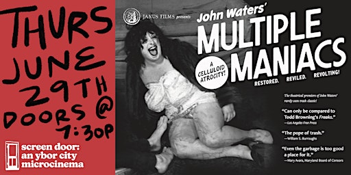 MULTIPLE MANIACS  (1970) by John Waters primary image