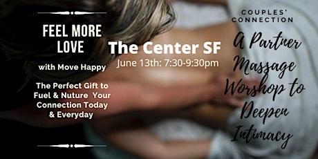Couples Connection:  A Partner Massage Workshop to Deepen Intimacy