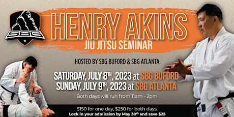 Henry Akins Jiu Jitsu Seminar at SBG Buford & SBG Atlanta