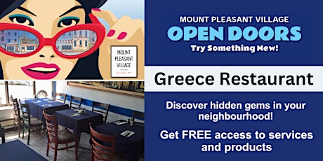 Mount Pleasant Open Doors - Greece Restaurant