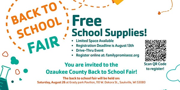 Ozaukee County Back 2 School Fair 2023