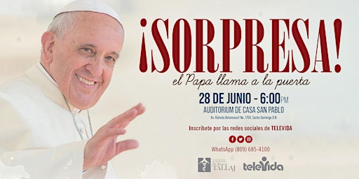 Exhibición de documental “¡Sorpresa! el Papa llama a la puerta”. primary image