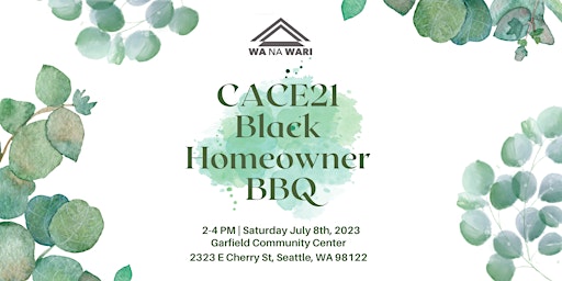 CACE21 July 2023 Black Homeowner BBQ primary image