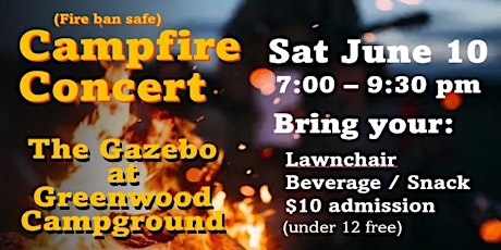 Campfire Concert at Sundre Gazebo