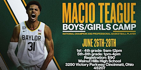 MaCio Teague Boys/Girls Basketball Camp