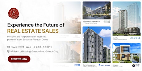 Imagen principal de Experience the future of Real Estate Sales: myELITE Product Demo