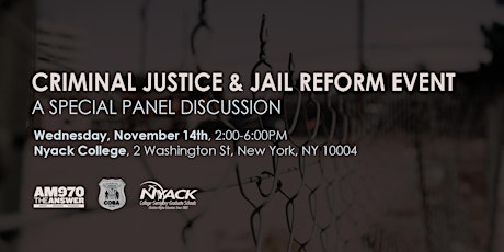 Criminal Justice & Jail Reform Event  primary image