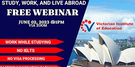 FREE WEBINAR WITH VICTORIAN INSTITUTE OF EDUCATION