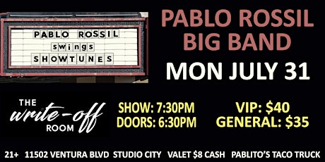 PABLO ROSSIL BIG BAND SWINGS  SHOWTUNES