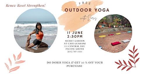 Free Outdoor  Core Yoga with Doris - Renew Reset and Strengthen Your Core