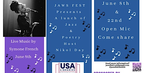 A Lunch of Jazz & Poetry - Hosted by Nikol Day primary image