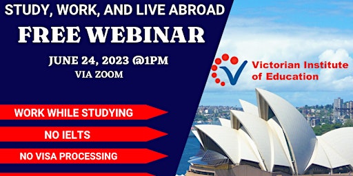 FREE WEBINAR WITH VICTORIAN INSTITUTE OF EDUCATION primary image
