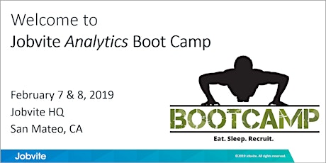 Jobvite Analytics Boot Camp - February 7 & 8, San Mateo, CA primary image