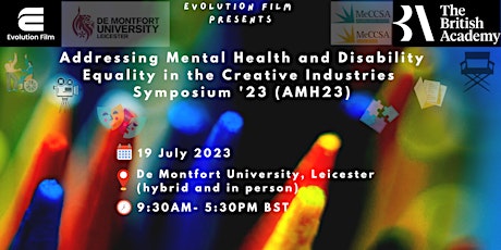 'Mental Health & Disability Equality in the Creative Industries' Symposium