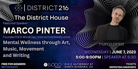 The District House (Wed. 6/7 with Marco Pinter)