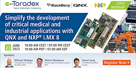 Simplify critical medical & industrial app development with QNX & NXP i.MX8 primary image