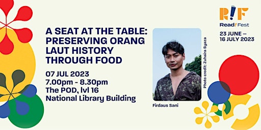 Preserving Orang Laut History through Food | Read! Fest 23 primary image