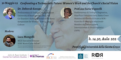 Seminario: Confronting a Technocratic Future: Women’s Work and the Church’s