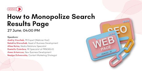 Live  Webinar: How to Monopolize Search Results Page