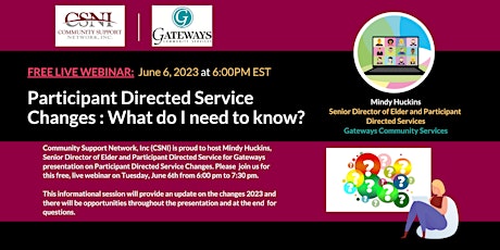 Participant Directed Service Changes: What do I need to know?