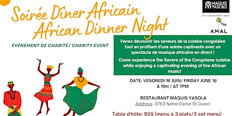 Soirée Dîner Africain - African Dinner Night