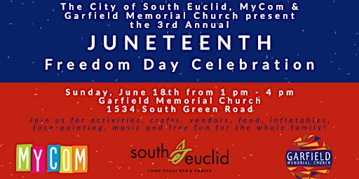 Hauptbild für Juneteenth Celebration in South Euclid, Ohio