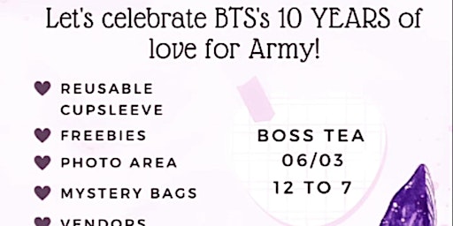 “Rest of My Life” BTS 10-year Anniversary Cupsleeve Event primary image