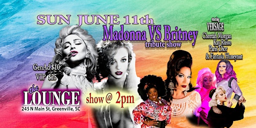 Madonna VS Britney tribute show hoisted by Versage