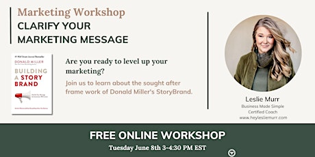 Clarify Your Marketing Message - Marketing Workshop