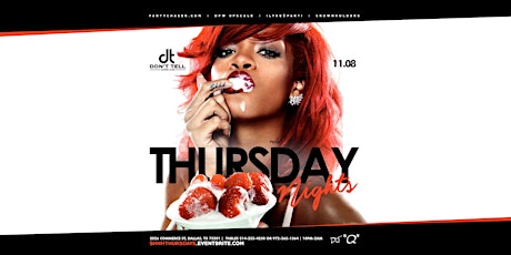 #Shhh! Thursdays Reverse Happy Hour and After Party @Don't Tell Thursday November 8th primary image