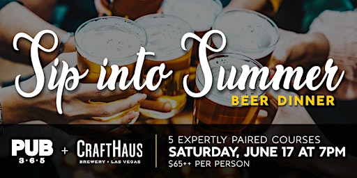 Sip Into Summer Beer Dinner primary image