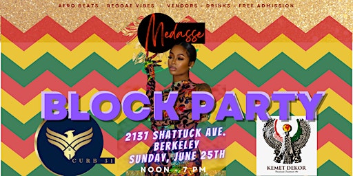 "Afrobeats - Reggae Vibes" FREE Block Party