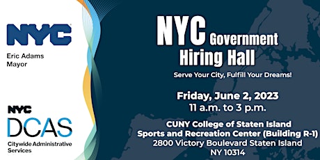 Primaire afbeelding van NYC Government Hiring Hall - June 2