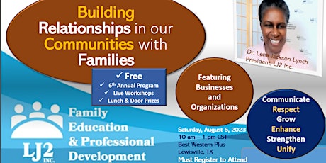 Building Relationships in Our Communities with Families