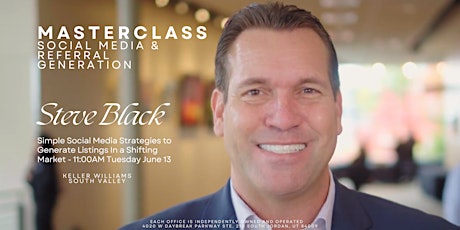 MASTER CLASS - RECESSION PROOFING YOUR BUSINESS  WITH STEVE BLACK